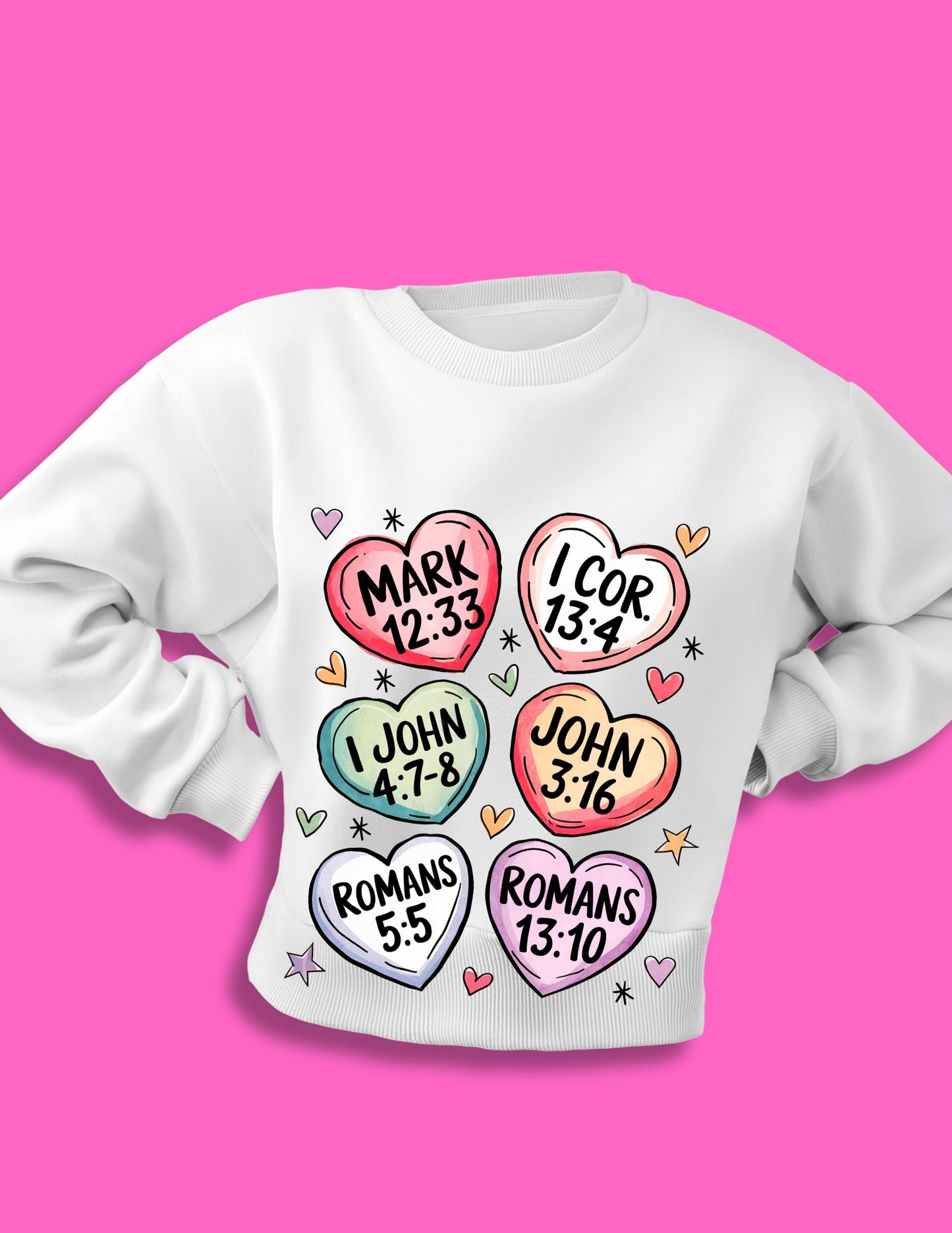 Christian Valentine's Day Sweatshirt - Love-Inspired Comfort