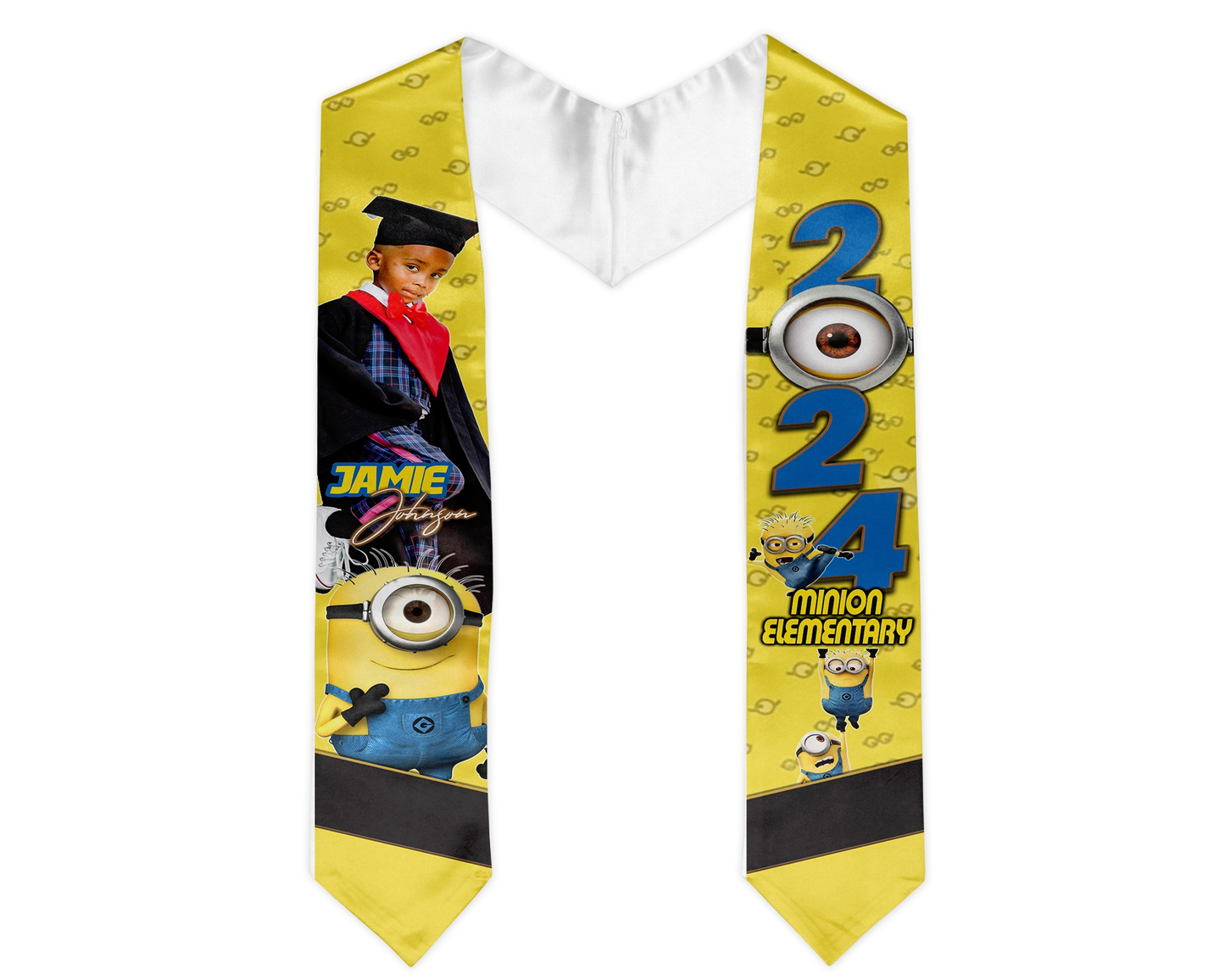 Kid's Minions Inspired Graduation Stole